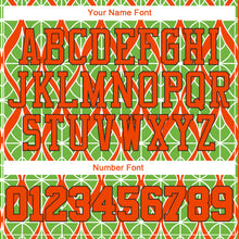 Laden Sie das Bild in den Galerie-Viewer, Custom Neon Green Orange-Black 3D Pattern Design Authentic Baseball Jersey

