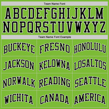 Load image into Gallery viewer, Custom Neon Green White-Black Authentic Basketball Jersey

