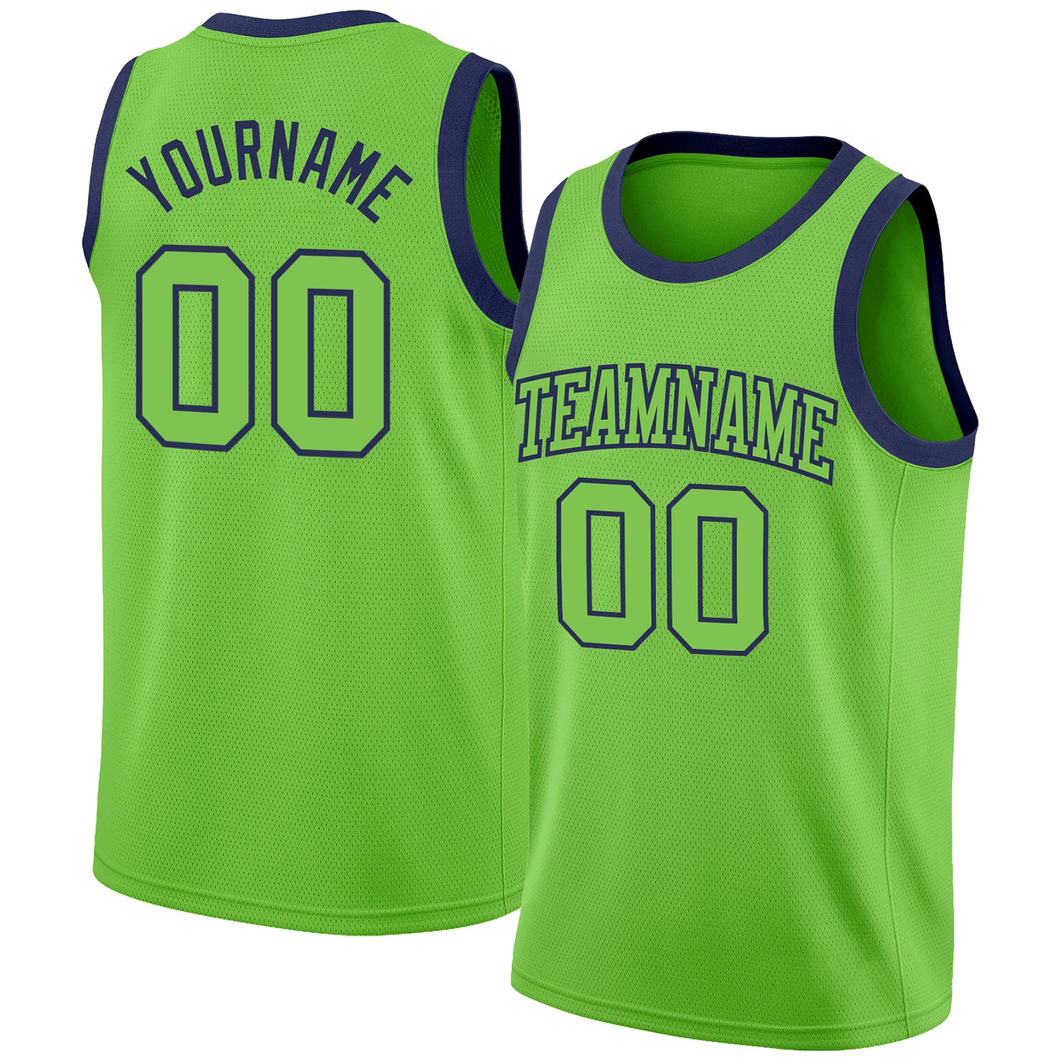 Custom Neon Green Basketball Games Jerseys