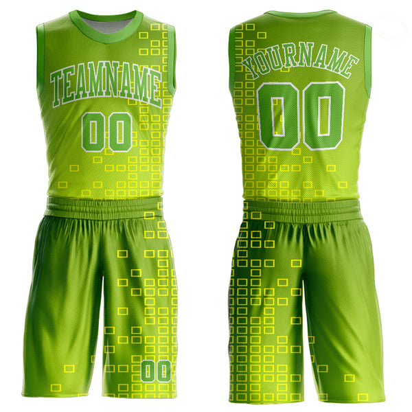 Cheap Custom Neon Green Neon Green-Gold Round Neck Sublimation Basketball  Suit Jersey Free Shipping – CustomJerseysPro