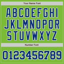 Загрузить изображение в средство просмотра галереи, Custom Neon Green Royal-White Authentic Baseball Jersey
