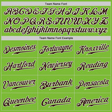 Laden Sie das Bild in den Galerie-Viewer, Custom Neon Green Brown-White Authentic Baseball Jersey
