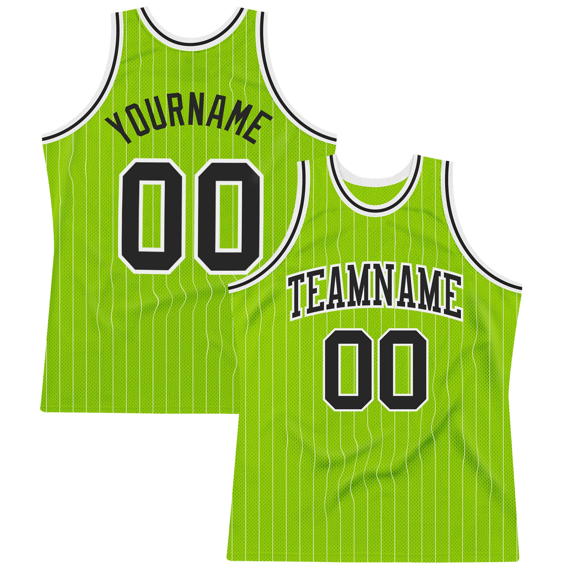 Custom Basketball Jersey, Custom Jersey Basketball, Custom Hunter Green  White Pinstripe Orange Authentic Basketball Jersey, Basketball Jersey