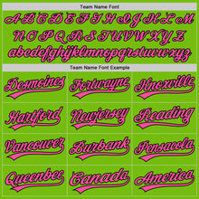 Charger l&#39;image dans la galerie, Custom Neon Green Pink-Black Authentic Baseball Jersey
