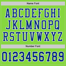 Загрузить изображение в средство просмотра галереи, Custom Neon Green Royal-White Mesh Authentic Football Jersey
