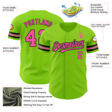 Charger l&#39;image dans la galerie, Custom Neon Green Pink-Black Authentic Baseball Jersey
