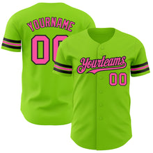 Charger l&#39;image dans la galerie, Custom Neon Green Pink-Black Authentic Baseball Jersey
