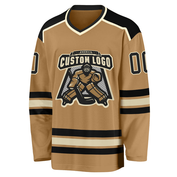 Cheap Custom Purple Black-Old Gold Hockey Jersey Free Shipping –  CustomJerseysPro