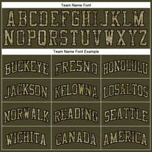 Charger l&#39;image dans la galerie, Custom Olive Camo-Black Authentic Throwback Salute To Service Basketball Jersey
