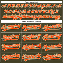 Laden Sie das Bild in den Galerie-Viewer, Custom Olive City Cream Pinstripe Orange Authentic Salute To Service Baseball Jersey
