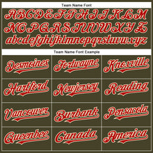 Load image into Gallery viewer, Custom Olive Red-Cream Authentic Salute To Service Baseball Jersey

