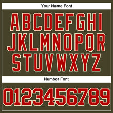 Load image into Gallery viewer, Custom Olive Red-Cream Authentic Salute To Service Baseball Jersey
