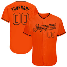 Laden Sie das Bild in den Galerie-Viewer, Custom Orange Orange-Black Authentic Baseball Jersey
