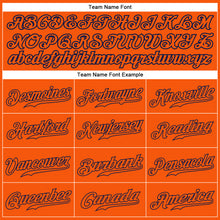 Load image into Gallery viewer, Custom Orange Orange-Navy Authentic Baseball Jersey
