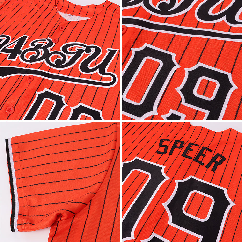 Custom Cream Orange-Black Authentic Two Tone Baseball Jersey