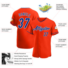 Laden Sie das Bild in den Galerie-Viewer, Custom Orange Royal-White Authentic Baseball Jersey
