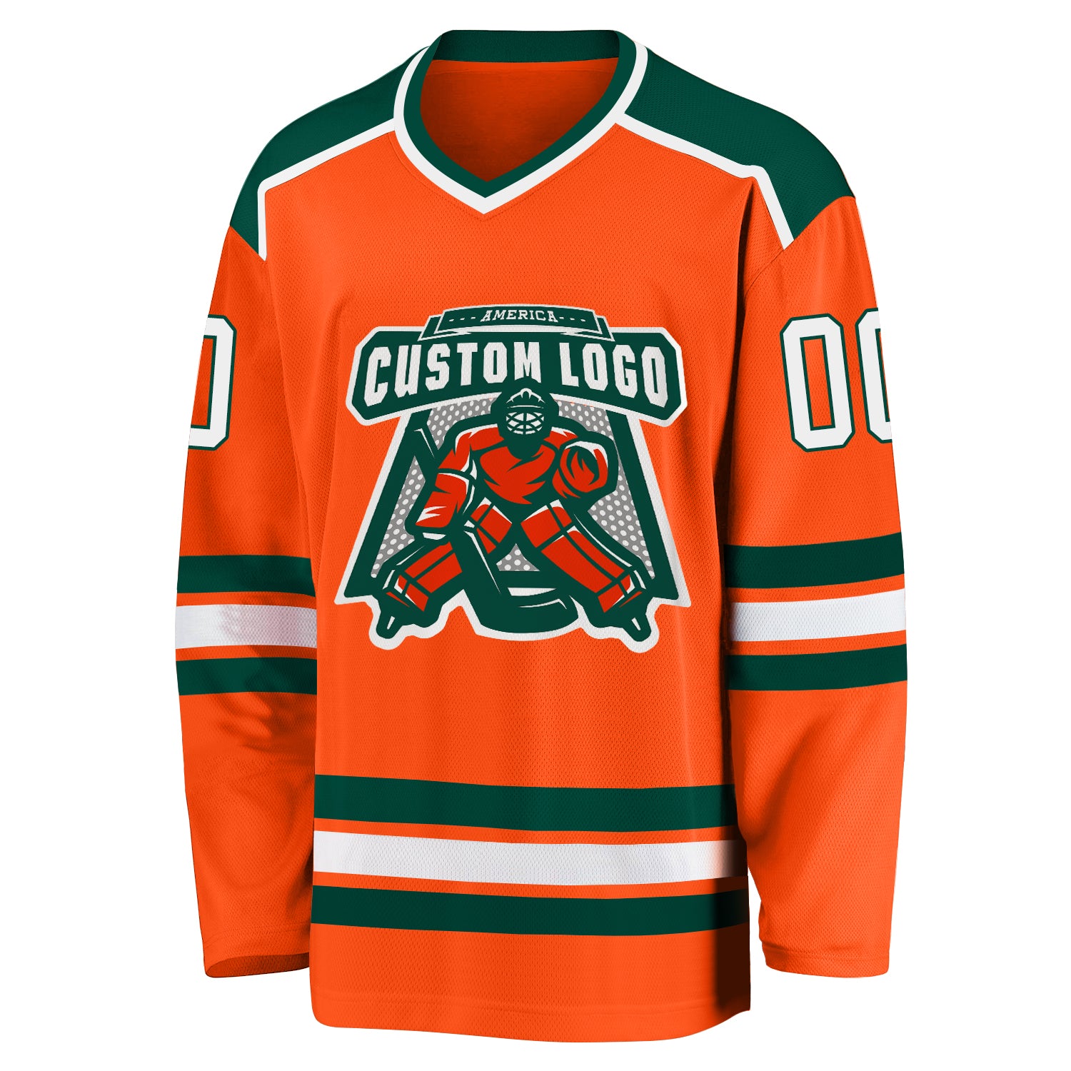 Custom Cream Orange-Royal Hockey Jersey Discount