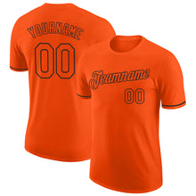 Загрузить изображение в средство просмотра галереи, Custom Orange Orange-Black Performance T-Shirt
