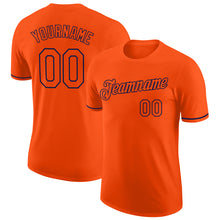 Загрузить изображение в средство просмотра галереи, Custom Orange Orange-Navy Performance T-Shirt

