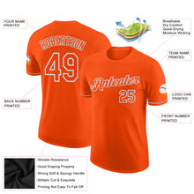 Laden Sie das Bild in den Galerie-Viewer, Custom Orange Orange-Gray Performance T-Shirt
