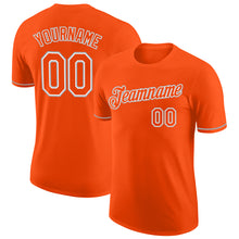 Load image into Gallery viewer, Custom Orange Orange-Gray Performance T-Shirt
