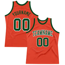 Laden Sie das Bild in den Galerie-Viewer, Custom Orange Green-White Authentic Throwback Basketball Jersey
