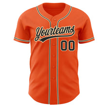 Charger l&#39;image dans la galerie, Custom Orange Black-City Cream Authentic Baseball Jersey
