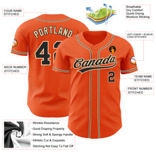 Charger l&#39;image dans la galerie, Custom Orange Black-City Cream Authentic Baseball Jersey

