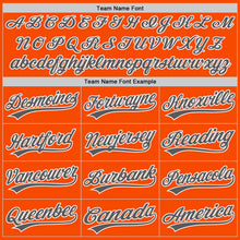 Load image into Gallery viewer, Custom Orange Steel Gray-White Authentic Baseball Jersey
