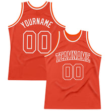 Laden Sie das Bild in den Galerie-Viewer, Custom Orange Orange-White Authentic Throwback Basketball Jersey
