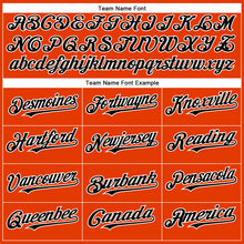 Загрузить изображение в средство просмотра галереи, Custom Orange Black-White Authentic Baseball Jersey
