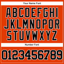 Загрузить изображение в средство просмотра галереи, Custom Orange Black-White Authentic Baseball Jersey
