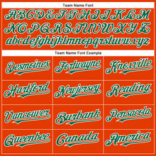 Load image into Gallery viewer, Custom Orange Kelly Green-White Authentic Baseball Jersey
