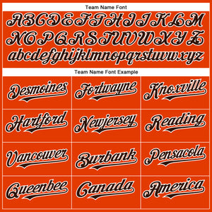 Custom Orange Brown-White Authentic Baseball Jersey