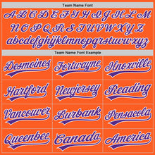 Laden Sie das Bild in den Galerie-Viewer, Custom Orange Purple-White Authentic Throwback Baseball Jersey
