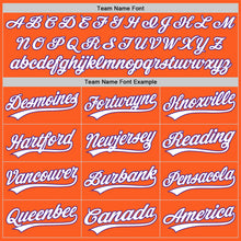 Laden Sie das Bild in den Galerie-Viewer, Custom Orange White-Purple Authentic Throwback Baseball Jersey

