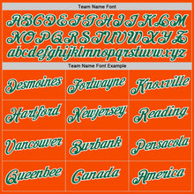Charger l&#39;image dans la galerie, Custom Orange Kelly Green-White Authentic Throwback Basketball Jersey

