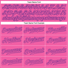 Load image into Gallery viewer, Custom Pink Pink-Purple Authentic Baseball Jersey
