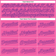 Laden Sie das Bild in den Galerie-Viewer, Custom Pink Pink-Purple Authentic Baseball Jersey
