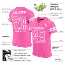 Laden Sie das Bild in den Galerie-Viewer, Custom Pink Pink-White Mesh Authentic Football Jersey
