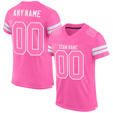 Laden Sie das Bild in den Galerie-Viewer, Custom Pink Pink-White Mesh Authentic Football Jersey
