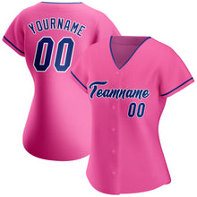 Charger l&#39;image dans la galerie, Custom Pink Royal-White Authentic Baseball Jersey

