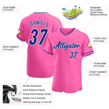 Charger l&#39;image dans la galerie, Custom Pink Royal-White Authentic Baseball Jersey
