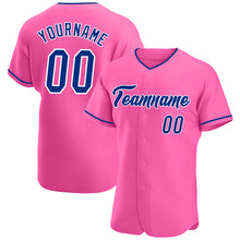 Charger l&#39;image dans la galerie, Custom Pink Royal-White Authentic Baseball Jersey
