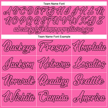 Load image into Gallery viewer, Custom Pink Pink-Black Authentic Baseball Jersey

