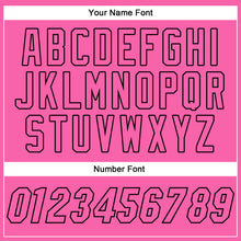 Load image into Gallery viewer, Custom Pink Pink-Black Authentic Baseball Jersey
