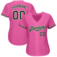Laden Sie das Bild in den Galerie-Viewer, Custom Pink Green-White Authentic Baseball Jersey

