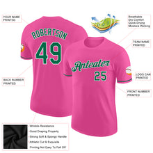 Charger l&#39;image dans la galerie, Custom Pink Kelly Green-White Performance T-Shirt
