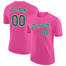Charger l&#39;image dans la galerie, Custom Pink Kelly Green-White Performance T-Shirt

