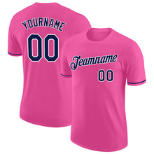 Charger l&#39;image dans la galerie, Custom Pink Navy-White Performance T-Shirt
